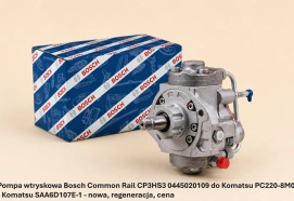 Pompa wtryskowa Bosch Common Rail CP3HS3 0445020109 do Komatsu PC220-8M0 - Komatsu SAA6D107E-1 - nowa, regeneracja, cena
