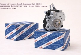 Pompa wtryskowa Bosch Common Rail CP3S3 0445020020 do MAN TGL 7.160 / 8.160, D0834 - nowa, regeneracja, cena