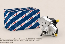 Pompa wtryskowa Bosch Common Rail CP3S3 0445010352 do Mercedes-Benz B-Class B180 / B200, 2.0 CDI - nowa, regeneracja, cena