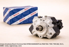 Pompa wtryskowa Bosch Common Rail CP3S3 0445020075 do MAN TGA / TGS / TGX 440, 10.5 l, D2066 - nowa, regeneracja, cena