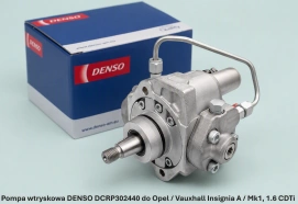 Pompa wtryskowa DENSO DCRP302440 do Opel / Vauxhall Insignia A / Mk1, 1.6 CDTi - nowa, regeneracja, cena
