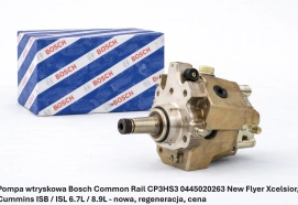 Pompa wtryskowa Bosch Common Rail CP3HS3 0445020263 New Flyer Xcelsior, Cummins ISB / ISL 6.7L / 8.9L - nowa, regeneracja, cena