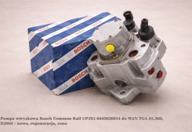 Pompa wtryskowa Bosch Common Rail CP3S3 0445020014 do MAN TGA 41.360, D2066 - nowa, regeneracja, cena