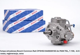 Pompa wtryskowa Bosch Common Rail CP3HS3 0445020183 do MAN TGL, 7.150, 4.6 l - nowa, regeneracja, cena