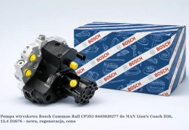 Pompa wtryskowa Bosch Common Rail CP3S3 0445020277 do MAN Lion’s Coach D26, 12.4 D2676 - nowa, regeneracja, cena
