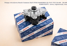 Pompa wtryskowa Bosch Common Rail CP3S3 0445020014 do MAN TGX 26.440 – 28.440, D2066/D2676 - nowa, regeneracja, cena