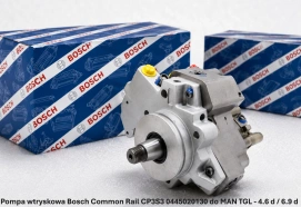 Pompa wtryskowa Bosch Common Rail CP3S3 0445020130 do MAN TGL - 4.6 d / 6.9 d – 110-177 kW - D0834 / D0836 - nowa, regeneracja, cena