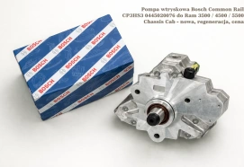 Pompa wtryskowa Bosch Common Rail CP3HS3 0445020076 do Ram 3500 / 4500 / 5500 Chassis Cab, 6.7L Cummins Turbo Diesel (R6) - nowa, regeneracja, cena