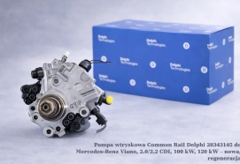 Pompa wtryskowa Common Rail Delphi 28343145 do Mercedes-Benz Viano, 2.0/2.2 CDI, 100 kW, 120 kW – nowa, regeneracja