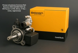 Pompa wtryskowa Common Rail Siemens VDO A2C59517047 do VW Touran 1.6 TDI, 66 kw, 77 Kw – nowa, regeneracja