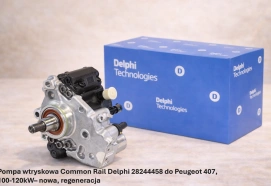 Pompa wtryskowa Common Rail Delphi 28244458 do Peugeot 407, 100-120kW– nowa, regeneracja