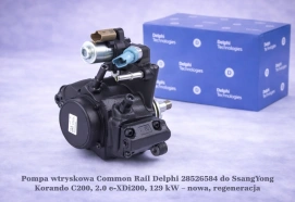 Pompa wtryskowa Common Rail Delphi 28526584 do SsangYong Korando C200, 2.0 e-XDi, 129 kW – nowa, regeneracja
