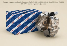 Pompa wtryskowa Bosch Common Rail CP3S3 0445020123 do New Holland T6.165, 6.7 FPT - nowa, regeneracja, cena
