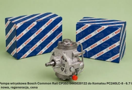 Pompa wtryskowa Bosch Common Rail CP3S3 0445020122 do Komatsu PC240LC-8 - 6.7 l - nowa, regeneracja, cena