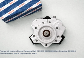 Pompa wtryskowa Bosch Common Rail CP3S3 0445020284 do Komatsu PC200-8, SAA4D95LE-5 - nowa, regeneracja, cena