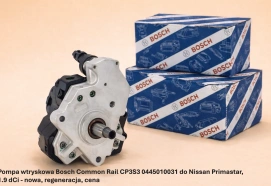 Pompa wtryskowa Bosch Common Rail CP3S3 0445010031 do Nissan Primastar, 1.9 dCi - nowa, regeneracja, cena
