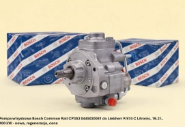Pompa wtryskowa Bosch Common Rail CP3S3 0445020081 do Liebherr R 974 C Litronic, 16.2 l, 400 kW - nowa, regeneracja, cena