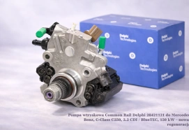 Pompa wtryskowa Common Rail Delphi 28421121 do Mercedes Benz, C-Class C250, 2.2 CDI / BlueTEC, 150 kW – nowa, regeneracja
