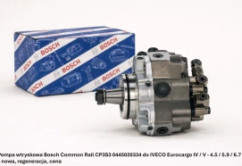 Pompa wtryskowa Bosch Common Rail CP3S3 0445020334 do IVECO Eurocargo IV / V - 4.5 / 5.9 / 6.7 – nowa, regeneracja, cena