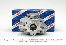 Pompa wtryskowa Bosch Common Rail CP3S3 0445020223 do New Holland T6.155 24x24, 4.5 FPT - nowa, regeneracja, cena