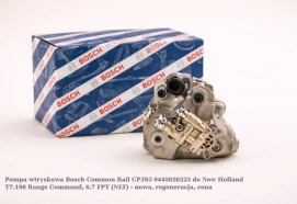 Pompa wtryskowa Bosch Common Rail CP3S3 0445020223 do New Holland T7.190 Range Command, 6.7 FPT (NEF) - nowa, regeneracja, cena