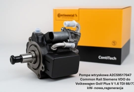 Pompa wtryskowa A2C59517047 Common Rail Siemens VDO do Volkswagen Golf Plus V 1.6 TDI 66/77 kW- nowa,regeneracja