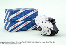 Pompa wtryskowa Bosch Common Rail CP3S3 0445010095 do Mercedes-Benz Vito 120, 3.0 CDI - nowa, regeneracja, cena