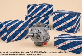 Pompa wtryskowa Bosch Common Rail CP3HS3 0445020109 Komatsu D51EX-22 – Komatsu SAA6D107E - nowa, regeneracja, cena