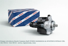 Pompa wtryskowa Bosch Common Rail CP3HS3 0445020316 do SINOTRUK SITRAK C5H, 10.5 MC11 / 12.4 MC13 - nowa, regeneracja, cena