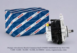 Pompa wtryskowa Bosch Common Rail CP3HS3 0445020129 do MAN TGL 7.180 / 8.180 / 10.180 / 12.180, 4.6 D0834 - nowa, regeneracja, cena