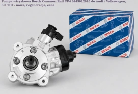 Pompa wtryskowa Bosch Common Rail CP4 0445012010 do Audi / Volkswagen, 3.0 TDI - nowa, regeneracja, cena