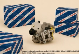 Pompa wtryskowa Bosch Common Rail CP3S3 0445020127 do DOOSAN / DAEWOO - DL300 - DL08, 7.64 l - nowa, regeneracja, cena