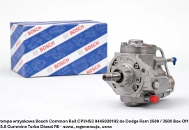Pompa wtryskowa Bosch Common Rail CP3HS3 0445020182 do Dodge Ram 2500 / 3500 Box-Off - 5.9 Cummins Turbo Diesel R6 - nowa, regeneracja, cena