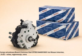 Pompa wtryskowa Bosch Common Rail CP3S3 0445010031 do Nissan Interstar, 1.9 dCi - nowa, regeneracja, cena