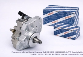 Pompa wtryskowa Bosch Common Rail CP3HS3 0445020167 do VW Constellation 13.190 / 15.190 / 17.190, 4.6 D0834 - nowa, regeneracja, cena