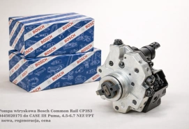 Pompa wtryskowa Bosch Common Rail CP3S3 0445020175 do CASE IH Puma, 4.5-6.7 NEF/FPT - nowa, regeneracja, cena