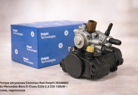 Pompa wtryskowa Common Rail Delphi 28348662 do Mercedes-Benz E-Class E220 2.2 CDI 125kW – nowa, regeneracja