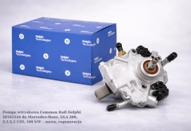 Pompa wtryskowa Common Rail Delphi 28343144 do Mercedes-Benz, GLA 200, 2.1/2.2 CDI, 100 kW – nowa, regeneracja