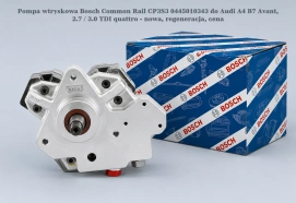 Pompa wtryskowa Bosch Common Rail CP3S3 0445010343 do Audi A4 B7 Avant, 2.7 / 3.0 TDI quattro - nowa, regeneracja, cena