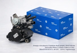 Pompa wtryskowa Common Rail Delphi 28447438 do Mercedes-Benz C-Class C180 2.2 CDI / BlueEFFICIENCY, 88 kW – nowa, regeneracja
