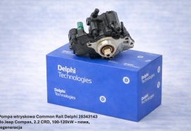 Pompa wtryskowa Common Rail Delphi 28343143 do Jeep Compass, 2.2 CRD, 100-120kW – nowa, regeneracja