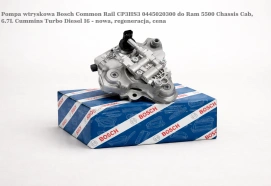 Pompa wtryskowa Bosch Common Rail CP3HS3 0445020300 do Ram 5500 Chassis Cab, 6.7L Cummins Turbo Diesel I6 - nowa, regeneracja, cena
