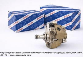 Pompa wtryskowa Bosch Common Rail CP3S3 0445020273 do Dongfeng EQ Series, WP6 / WP7, 6.75 - 7.0 l - nowa, regeneracja, cena