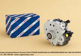 Pompa wtryskowa Bosch Common Rail CP3HS3 0445010245 do MERCEDES BENZ GLK 350 CDI 4MATIC, 3.0 l, 165–195 kW - nowa, regeneracja, cena