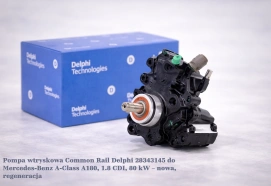 Pompa wtryskowa Common Rail Delphi 28343145 do Mercedes-Benz A-Class A180, 1.8 CDI, 80 kW – nowa, regeneracja