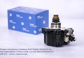 Pompa wtryskowa Common Rail Delphi 28343145 do Mercedes-Benz C-Class C250, 2.2 CDI BlueEFFICIENCY, 150 kW – nowa, regeneracja