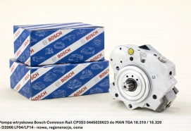 Pompa wtryskowa Bosch Common Rail CP3S3 0445020023 do MAN TGA 18.310 / 18.320 – D2066 LF04/LF14 - nowa, regeneracja, cena