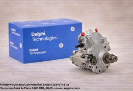 Pompa wtryskowa Common Rail Delphi 28343143 do Mercedes-Benz A-Class A180 CDI, 80kW – nowa, regeneracja