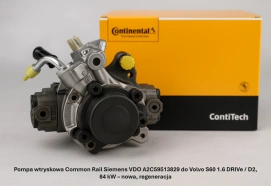 Pompa wtryskowa Common Rail Siemens VDO A2C59513829 do Volvo S60 1.6 DRIVe / D2, 84 kW – nowa, regeneracja