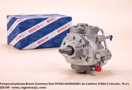 Pompa wtryskowa Bosch Common Rail CP3S3 0445020081 do Liebherr R 964 C Litronic, 16.2 l, 320 kW - nowa, regeneracja, cena